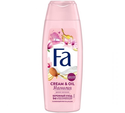 Гель для душа ФА 250мл Creаm & Oil  МАГНОЛИЯ (с миндальным маслом) 5*10