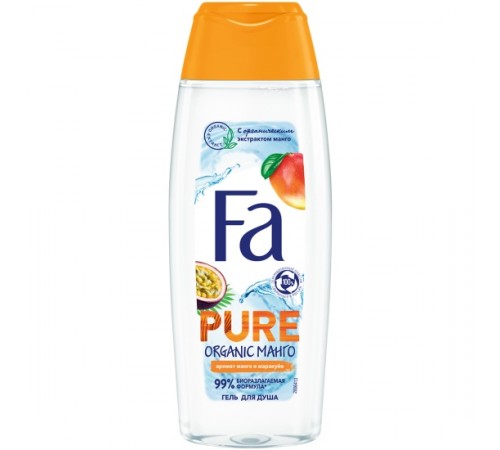 Гель для душа ФА 250мл Pure Freshness Organic МАНГО 5*10