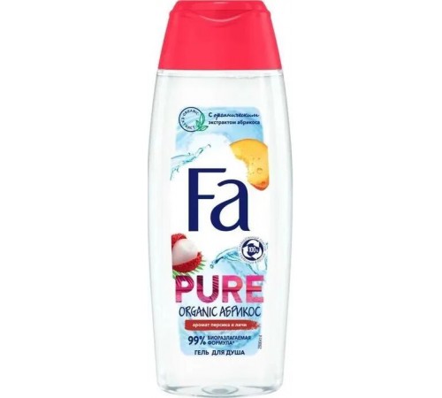 Гель для душа ФА 250мл Pure Freshness Organic Персик/Абрикос 5*10