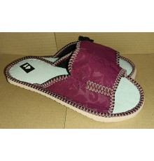 Тапочки женские домашние (открытые) подошва эва. 36-41 арт0090-А (ТЖО 005), фиолетовые 12пар