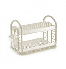 Сушка для посуды 2-х ярус АНТИК  белая(12) 07202