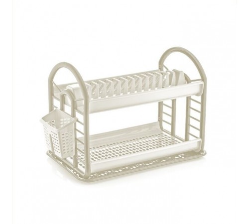Сушка для посуды 2-х ярус АНТИК  белая(12) 07202