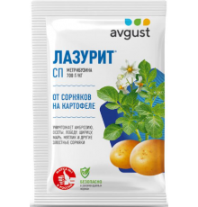 Гербицид от однолетних двудольных и злаковых сорняков  ЛАЗУРИТ 10г Август (100)