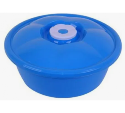 Миска круглая с крышкой 1л.(100 шт) арт.10421