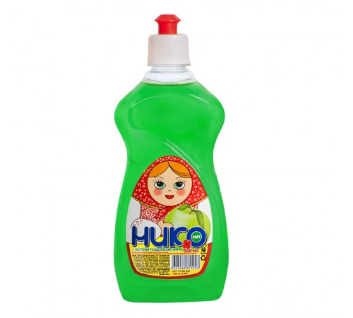 Моющее ср-во НИКО - ЛАЙТ  Яблоко 500 мл. 24 шт.