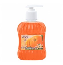Жидкое крем-мыло серии  "Vesta" с дозатором  АПЕЛЬСИН 315 мл. 15 шт.