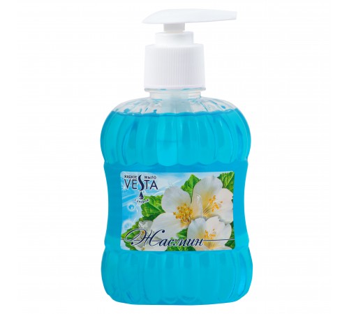 Жидкое крем-мыло серии  "Vesta" с дозатором ЖАСМИН 315 мл. 15 шт.