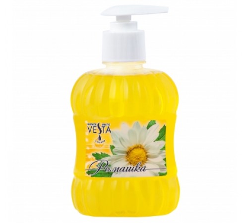 Жидкое крем-мыло серии  "Vesta" с дозатором РОМАШКА 315 мл. 15 шт.