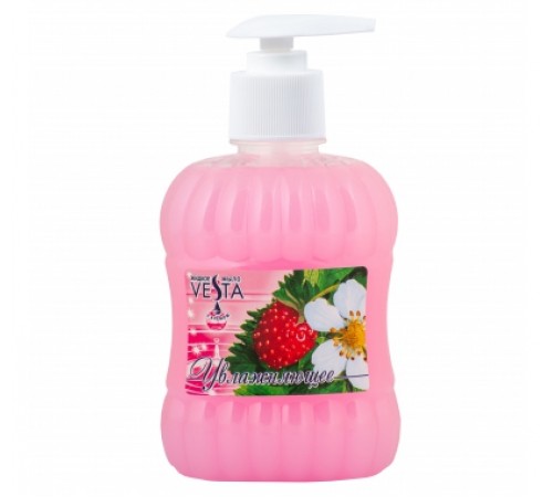 Жидкое крем-мыло серии  "Vesta" с дозатором УВЛАЖНЯЮЩЕЕ 315 мл. 15 шт.