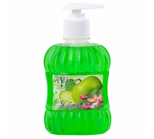 Жидкое крем-мыло серии  "Vesta" с дозатором ЯБЛОКО 315 мл. 15 шт.
