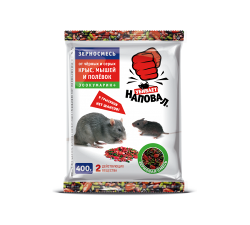 Наповал Зерно Зоокумарин+ 400гр 35шт/кор арт. 05-009