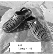 Кроксы мужские Сабо Черные арт 849  (40-45р)  (12шт/уп)