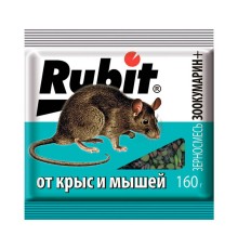 Средство от крыс и мышей зерновая смесь ЗООКУМАРИН+ 160г (30) Рубит 24985