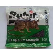 Средство от крыс и мышей гранулы ореховые ЗООКУМАРИН+ 100г (50) Рубит 22579