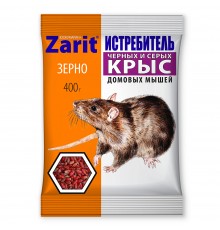 Средство от крыс и мышей зерно ИСТРЕБИТЕЛЬ ЗООКУМАРИН+ 400г (35) Зарит 129194