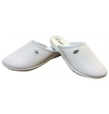 Тапочки женские МЕДИЦИНА БЕЛЫЕ (закрытый нос) 37-41 арт М-92-4, 6пар