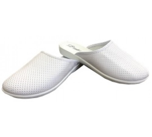 Тапочки женские МЕДИЦИНА БЕЛЫЕ (закрытый нос) 37-41 арт М-92-5, 6пар
