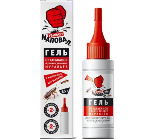 Наповал Гель от тараканов и домовых муравьев флакон 85г 40шт/кор 09-004