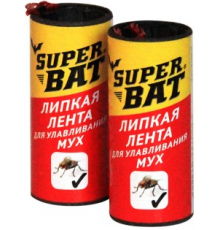 SuperBAT Мухоловка липкая лента (100шт/уп) 1000 шт./кор 02-005