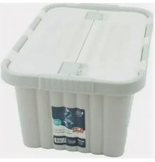 Ящик для хранения со створками СВ.СЕРЫЙ "Сплит" 10 л (уп18шт) 20010