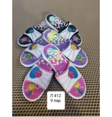 Женские  шлепанцы арт. 412  ассорти 36-41р (9шт/уп)