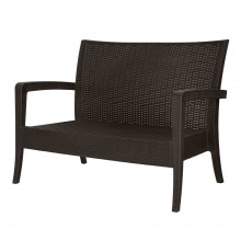 Диван RATTAN Ola Dom (коричневый) 1280/770/890мм арт.ЭП 401332