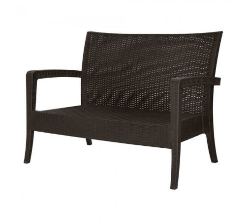 Диван RATTAN Ola Dom (коричневый) 1280/770/890мм арт.ЭП 401332