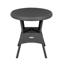 Стол круглый RATTAN Ola Dom (антрацит) 700/700/720мм арт.ЭП 442387
