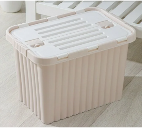 Ящик для хранения со створками МОЛОЧНЫЙ"Сплит" 26 л (уп12шт) арт 20021