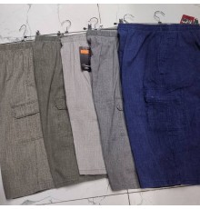 Шорты мужские арт. С01 рр XL-5XL (10шт/уп) однотон джинс