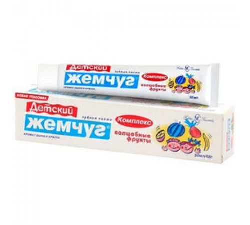 Новый жемчуг Зубная паста Детская Волшебные Фрукты 50мл