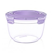 Воздухонепроницаемый круглый глубокий контейнер 3400мл (16)шт  30514