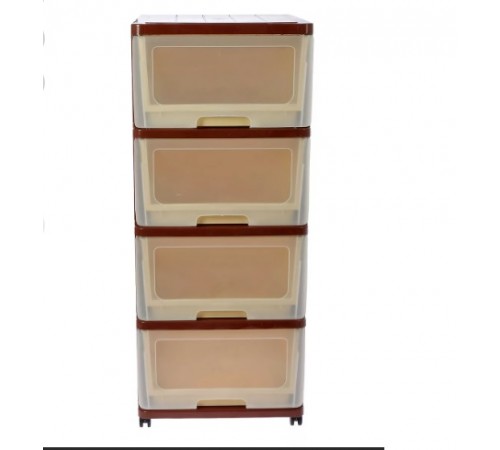 Комод Клиер 4 ящика коричневый(уп 1 шт) 04024