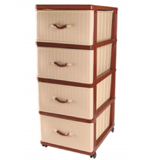 Комод Панельный 4 ящика бежевый (уп /1шт) 04014