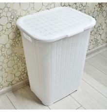 Корзина для белья 50л бел (уп 12 шт)  05001