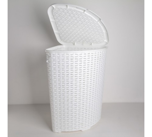 Корзина для белья Плетеная Угл 52 -лт Белый (8) шт 05005