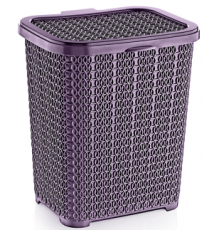 Корзина для стирал. порошка вяз.узор   лиловый  6 л  (24 шт) 05325