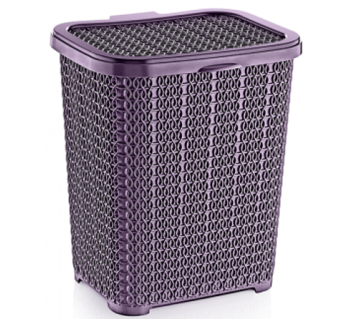 Корзина для стирал. порошка вяз.узор   лиловый  6 л  (24 шт) 05325