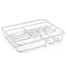 Лоток для стол приборов ПРОЗРАЧНЫЙ (24) шт 14006