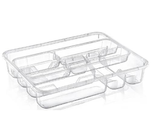 Лоток для стол приборов ПРОЗРАЧНЫЙ (24) шт 14006