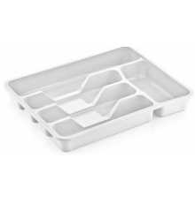 Лоток для столовых приборов маленький белый (24) 14000