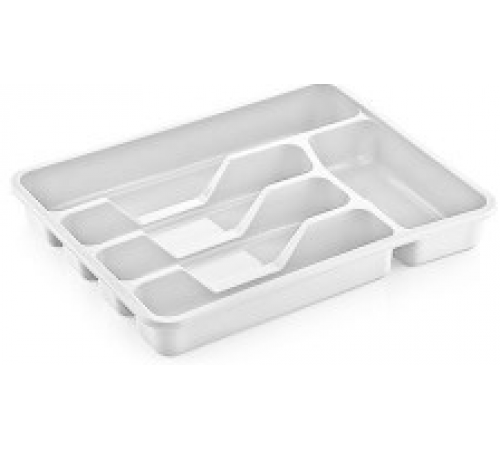 Лоток для столовых приборов маленький белый (24) 14000