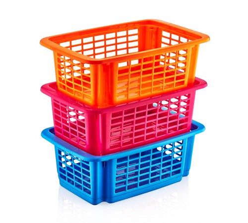 Многофункциональная корзина Стакер 12л (МИКС) 24шт  05507
