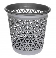 Мусорное ведро для бумаги серебро (48шт) арт.05306