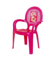 Стульчик детс. с рисунком розовый  06205