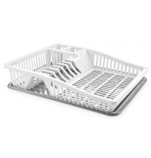 Сушка для посуды "Степ" маленькая белая (24) шт арт.07107