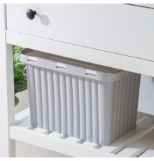 Ящик для хранения со створками СВ.СЕРЫЙ "Сплит" 16л (уп12шт) 20020