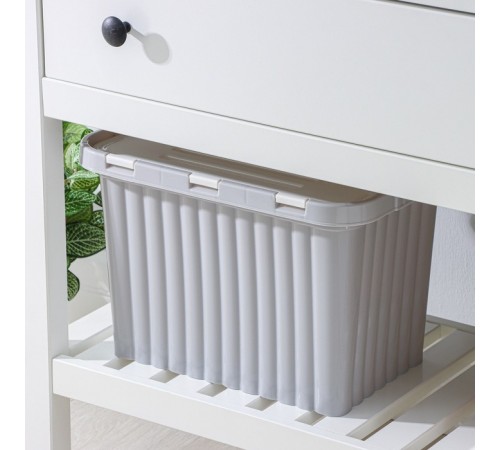 Ящик для хранения со створками СВ.СЕРЫЙ "Сплит" 16л (уп12шт) 20020