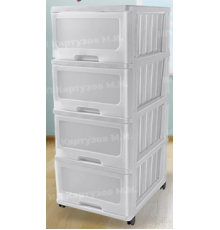 Комод Клиер 4 ящика белый (уп 1 шт) арт.04024