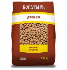 Керамзит средний Богатырь 40л